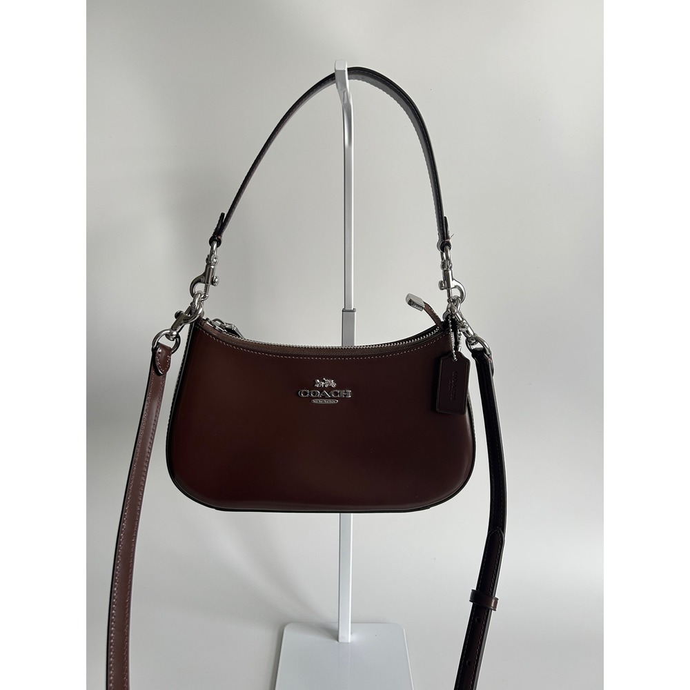 Coach Teri Maple Spazzolato Leather Shoulder Bag CV935 Excellent